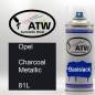 Preview: Opel, Charcoal Metallic, 81L: 400ml Sprühdose, von ATW Autoteile West.